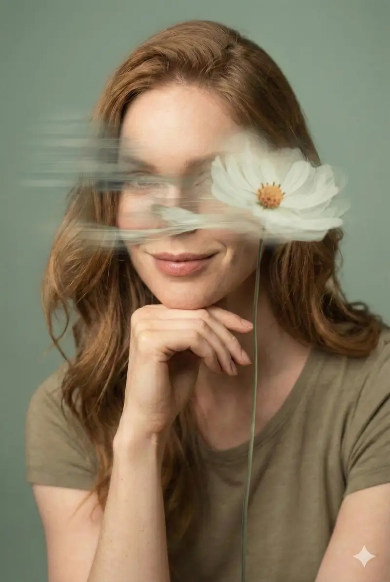 Preview of Dreamy Fine-Art Editorial Portrait with Double Exposure