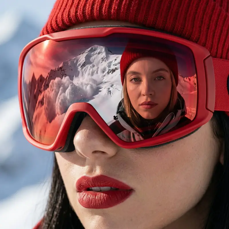 Preview of Alpine Thriller Fashion Close-up with Reflection