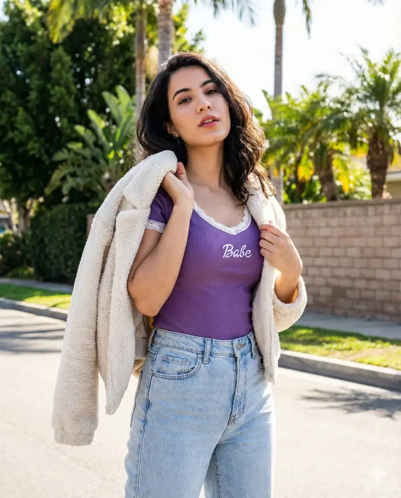 Preview of Vertical Street Portrait of a Young Woman