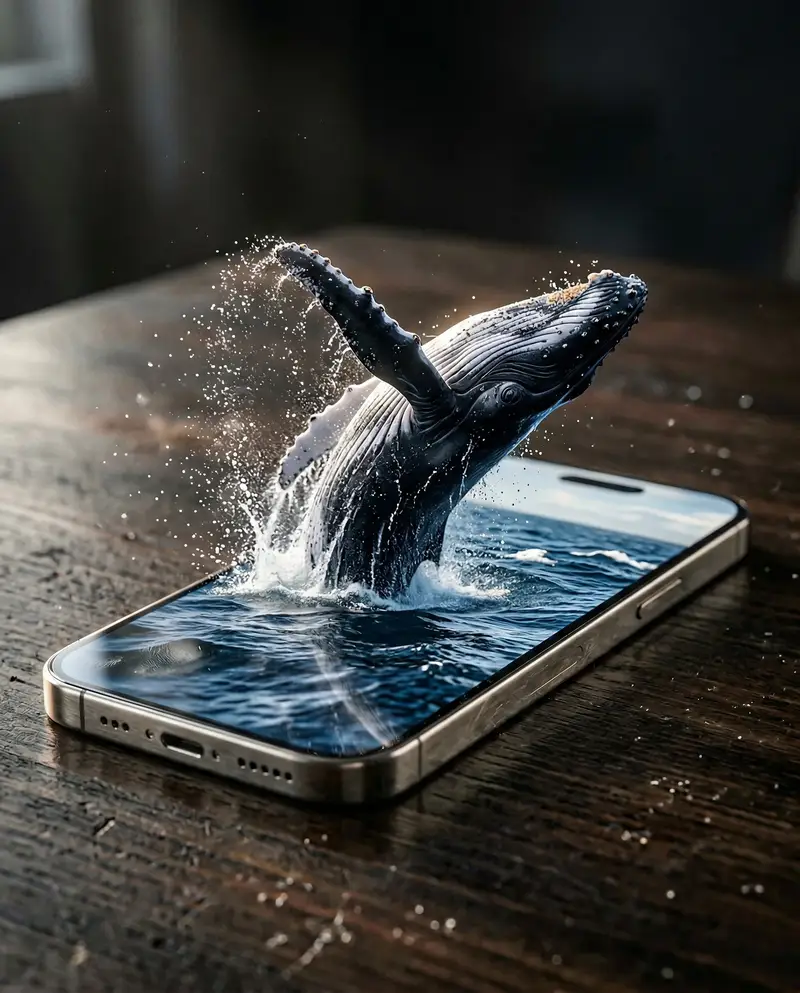 Preview of Hyper-Realistic iPhone Whale Breach Scene