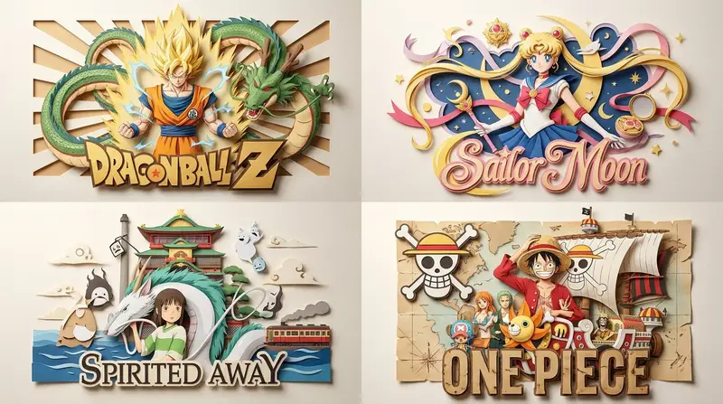 Preview of Paper Relief Anime Style