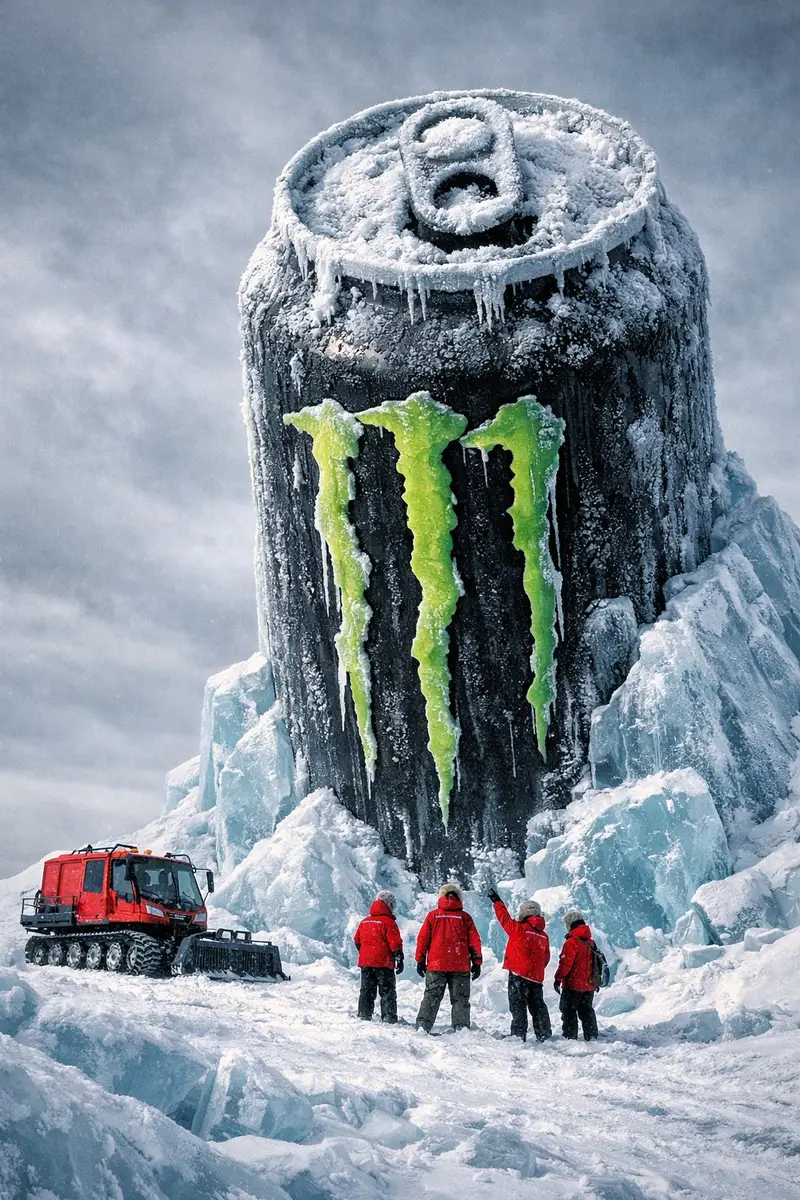 Preview of Monumental Monster Energy Can in the Arctic