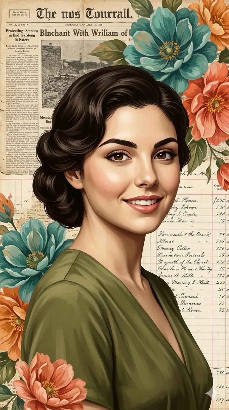 Preview of Elegant Digital Illustration with Vintage Realism
