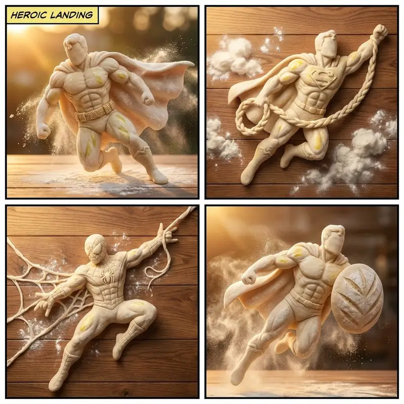 Preview of Bread Dough Superheroes
