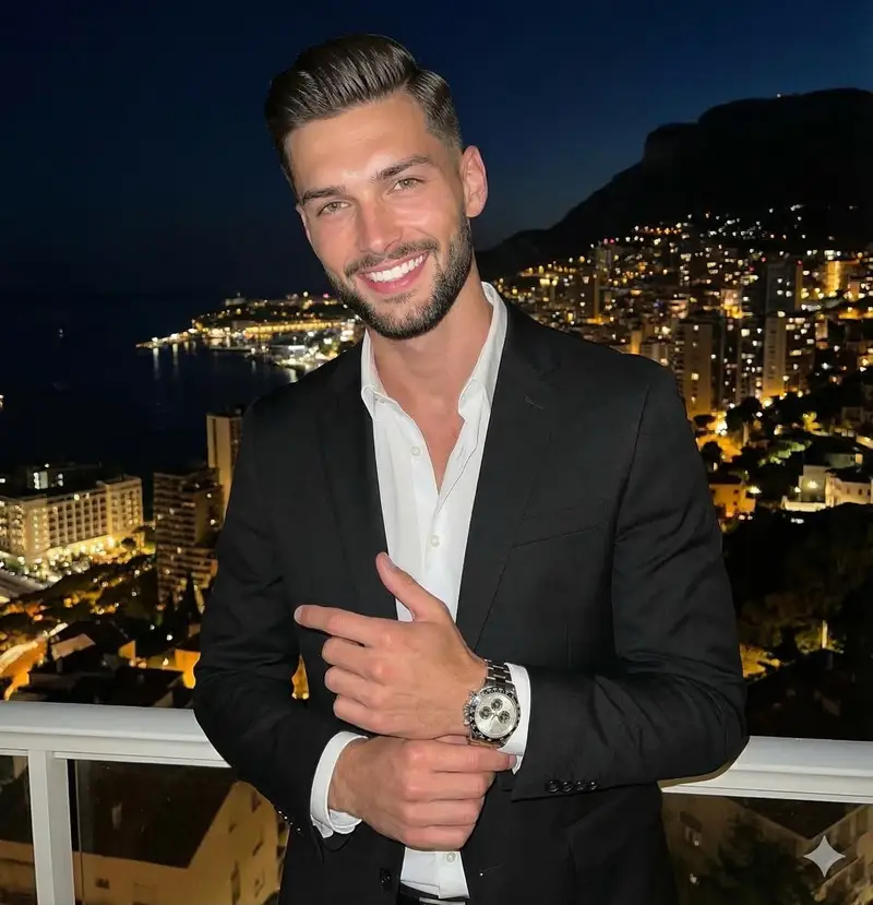 Preview of High Contrast Night Portrait with Flash and City Lights