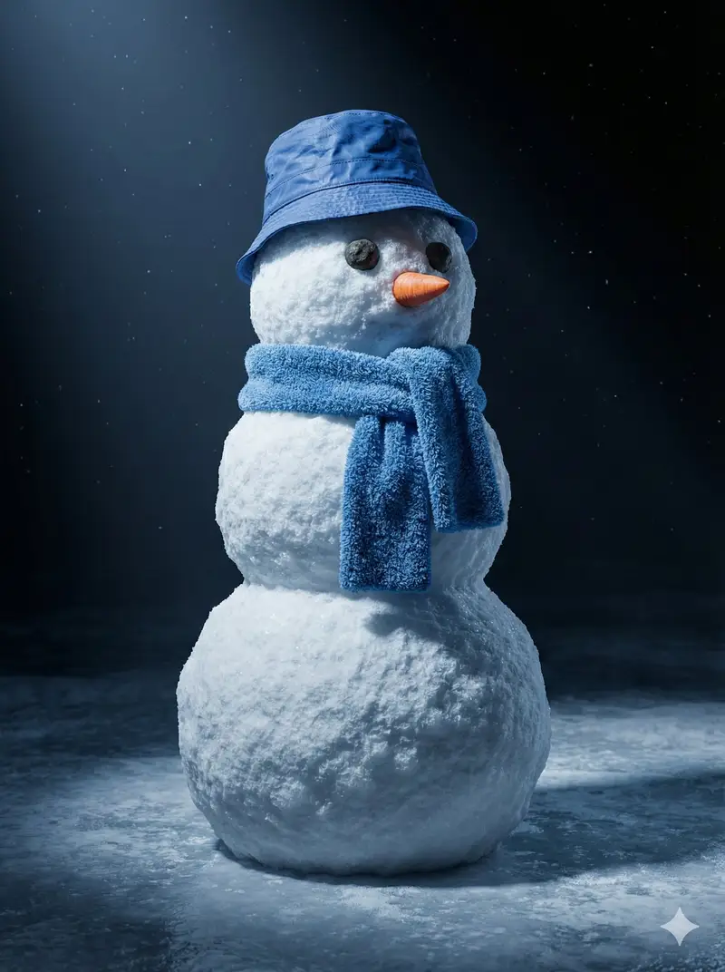 پیش‌نمایش Cinematic 3D Snowman Portrait