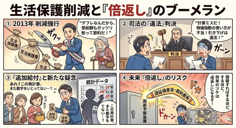 Preview of Four-Panel Manga: Boomerang of Double Repayment
