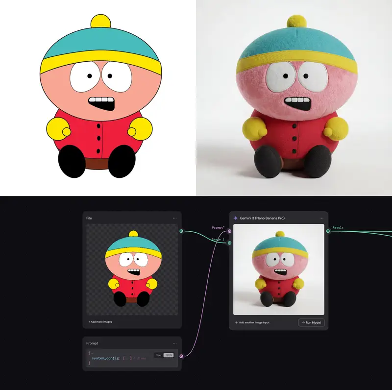 Preview of System Prompt for 2D to 3D Plush Conversion