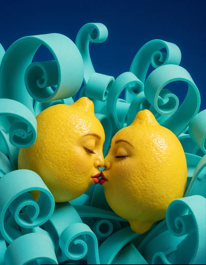 Preview of Surreal Anthropomorphic Lemon Still Life Prompt