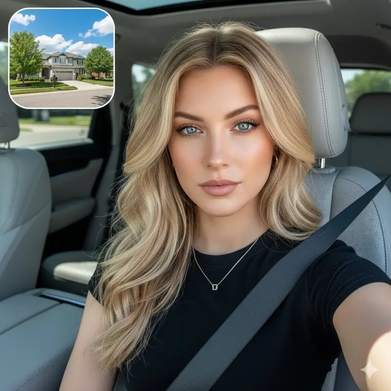 پیش‌نمایش Cinematic SUV Selfie Portrait with Lifestyle Inset