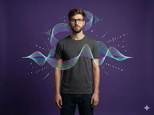 Preview of Abstract Audio Visualization Portrait