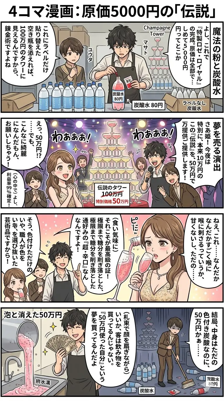 Preview of Four-Panel Manga: The Legend of the 5000 Yen Cost