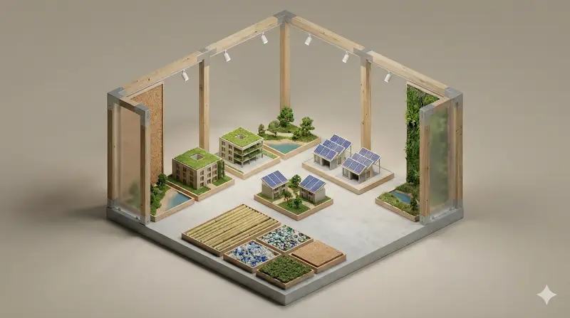 Preview of Minimalist 3D Isometric Exhibition Pod Diorama