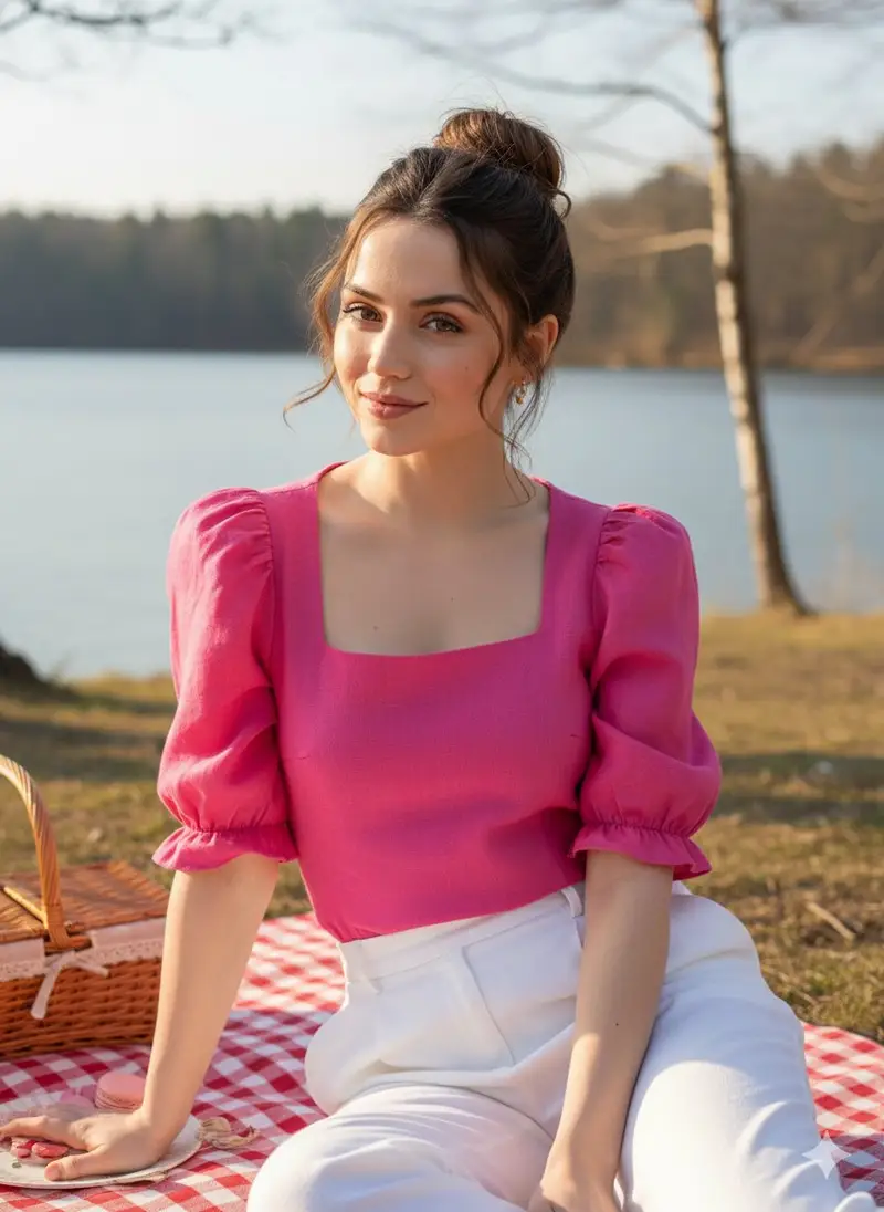 پیش‌نمایش Ana de Armas Skincare Influencer Portrait Prompt