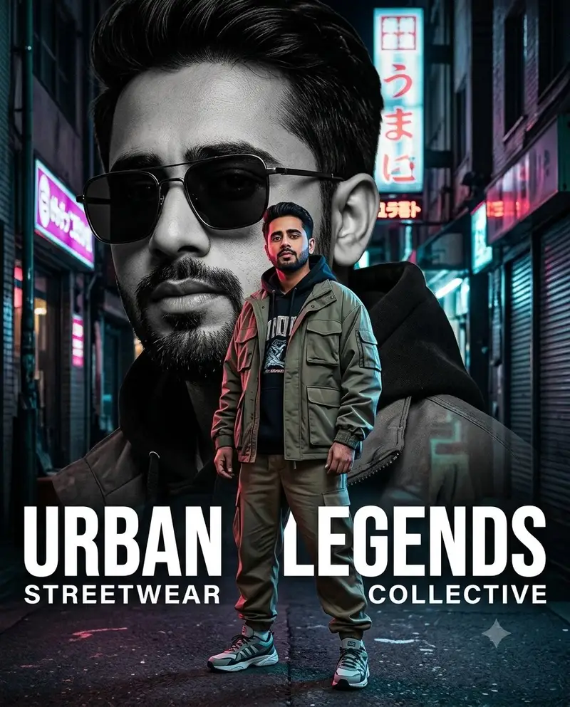 Preview of Cinematic Streetwear Fashion Poster