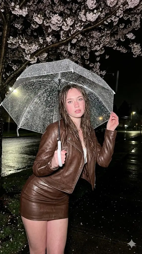 پیش‌نمایش Moody Fashion Editorial Rainy Night Prompt