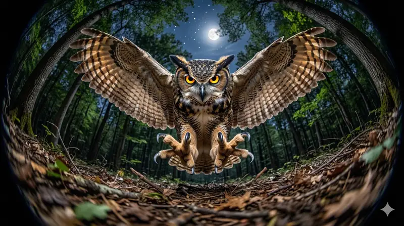 Preview of Fisheye Perspective of a Mouse and Owl