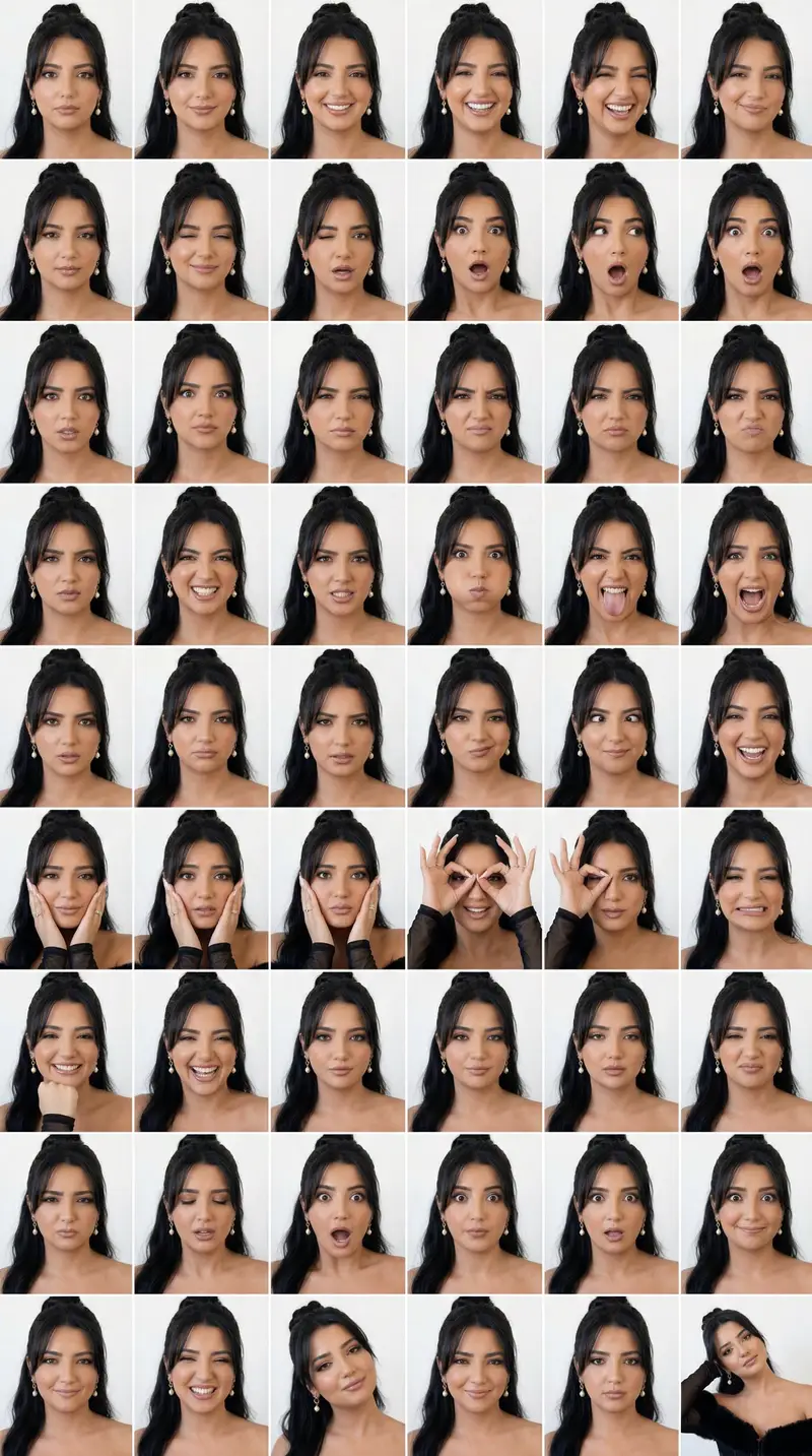 Preview of 48-Panel Studio Expression Contact Sheet
