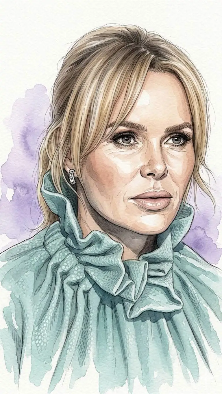 پیش‌نمایش تصویرسازی پرترهٔ آبرنگی ادیتوریال