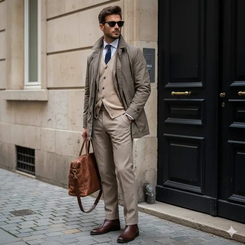 Preview of Stylish European Street Portrait