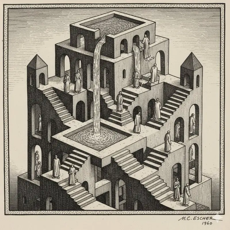 Preview of Escher-style Optical Illusion Generation