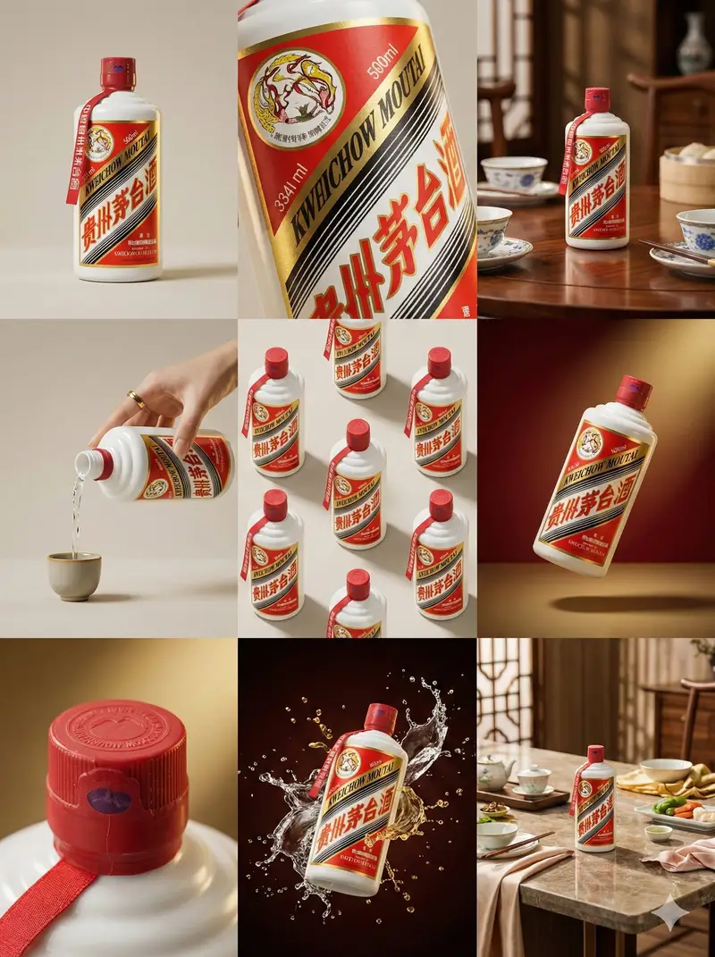 Preview of Moutai Brand 3x3 Visual Storyboard