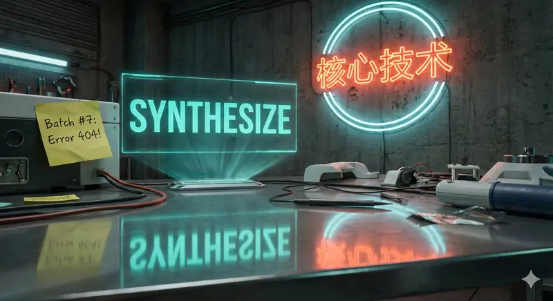 پیش‌نمایش Futuristic Laboratory Text Accuracy Test Prompt