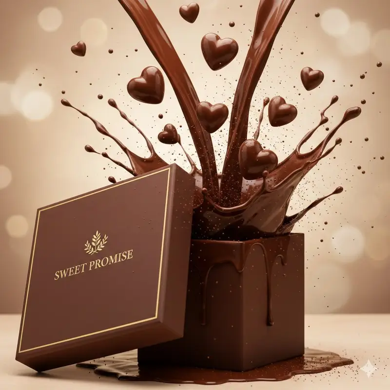پیش‌نمایش Sensual Luxury Chocolate Commercial Scene