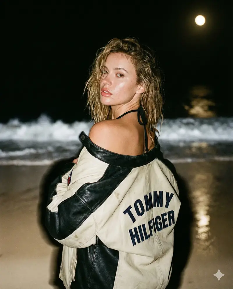 پیش‌نمایش Candid Celebrity Flash Photo on a Night Beach