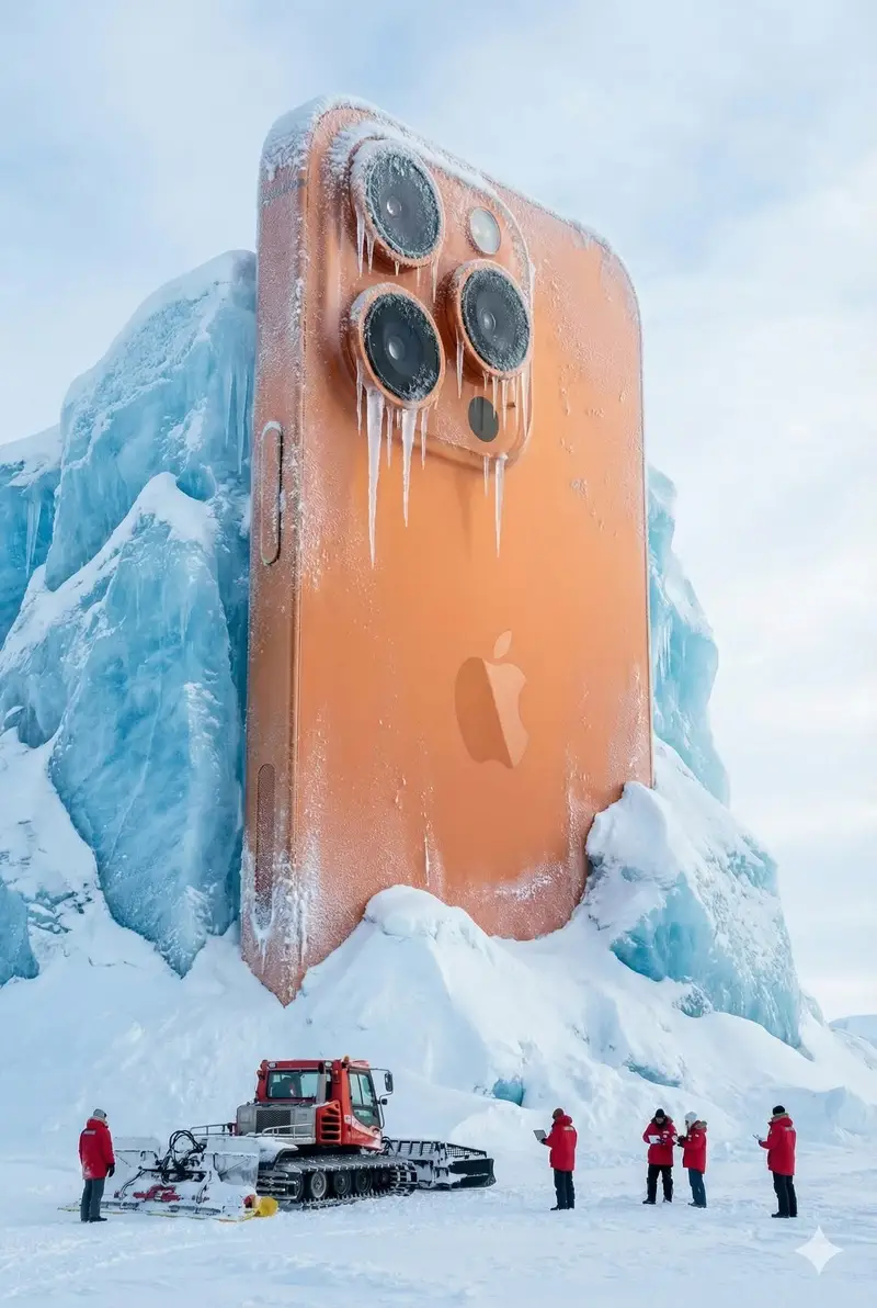 Preview of Giant Coca-Cola Can Monument in Arctic Ice