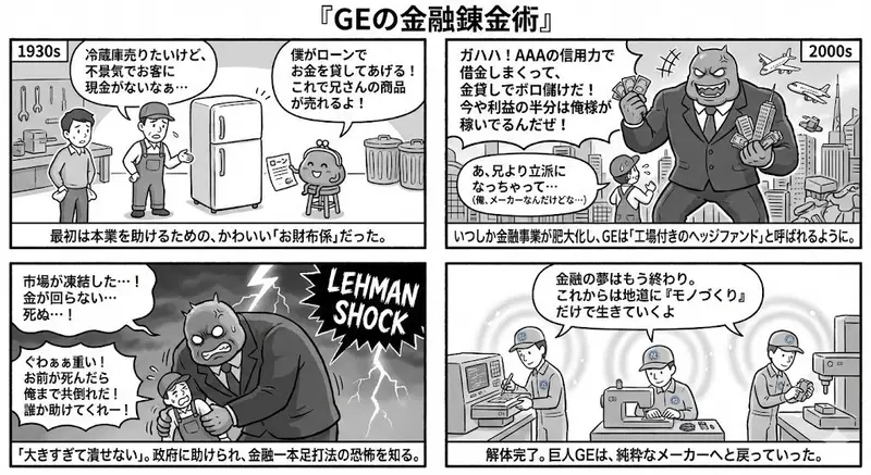 پیش‌نمایش Generating 4-Panel Manga on GE's Financial History