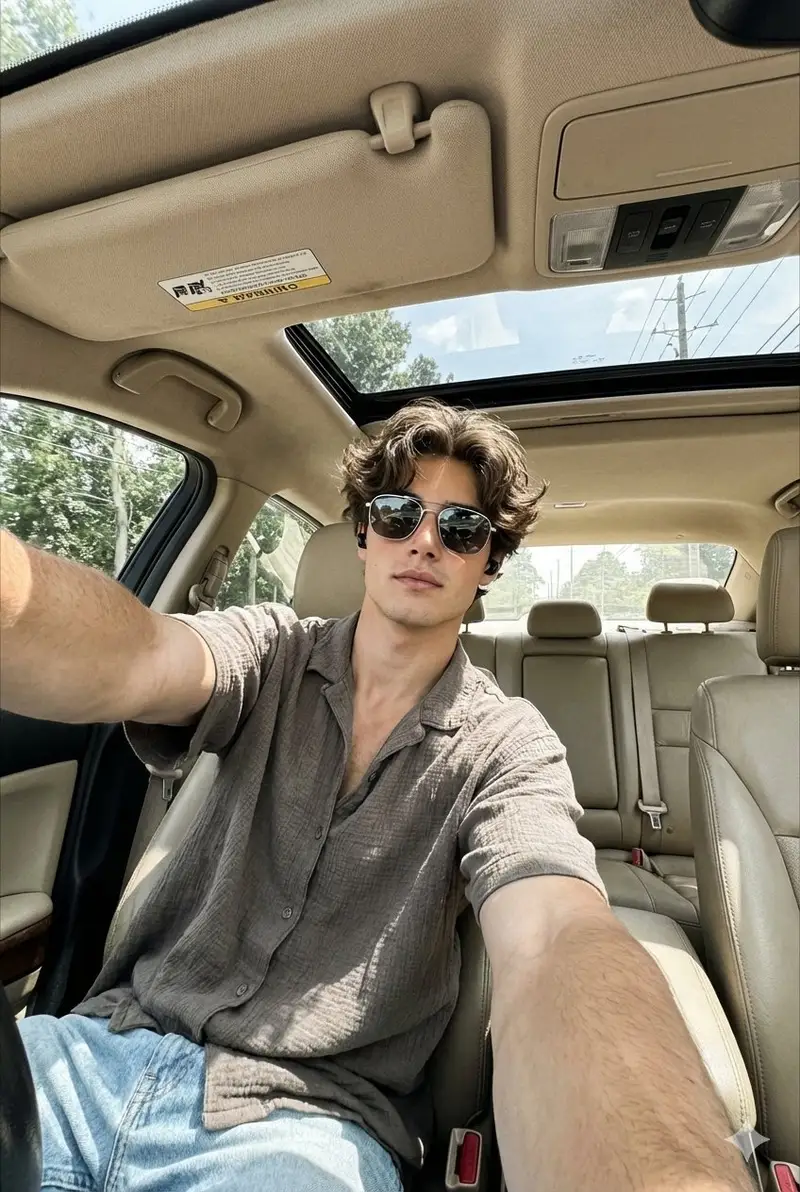 Preview of Wide-Angle Car Selfie Replication Prompt