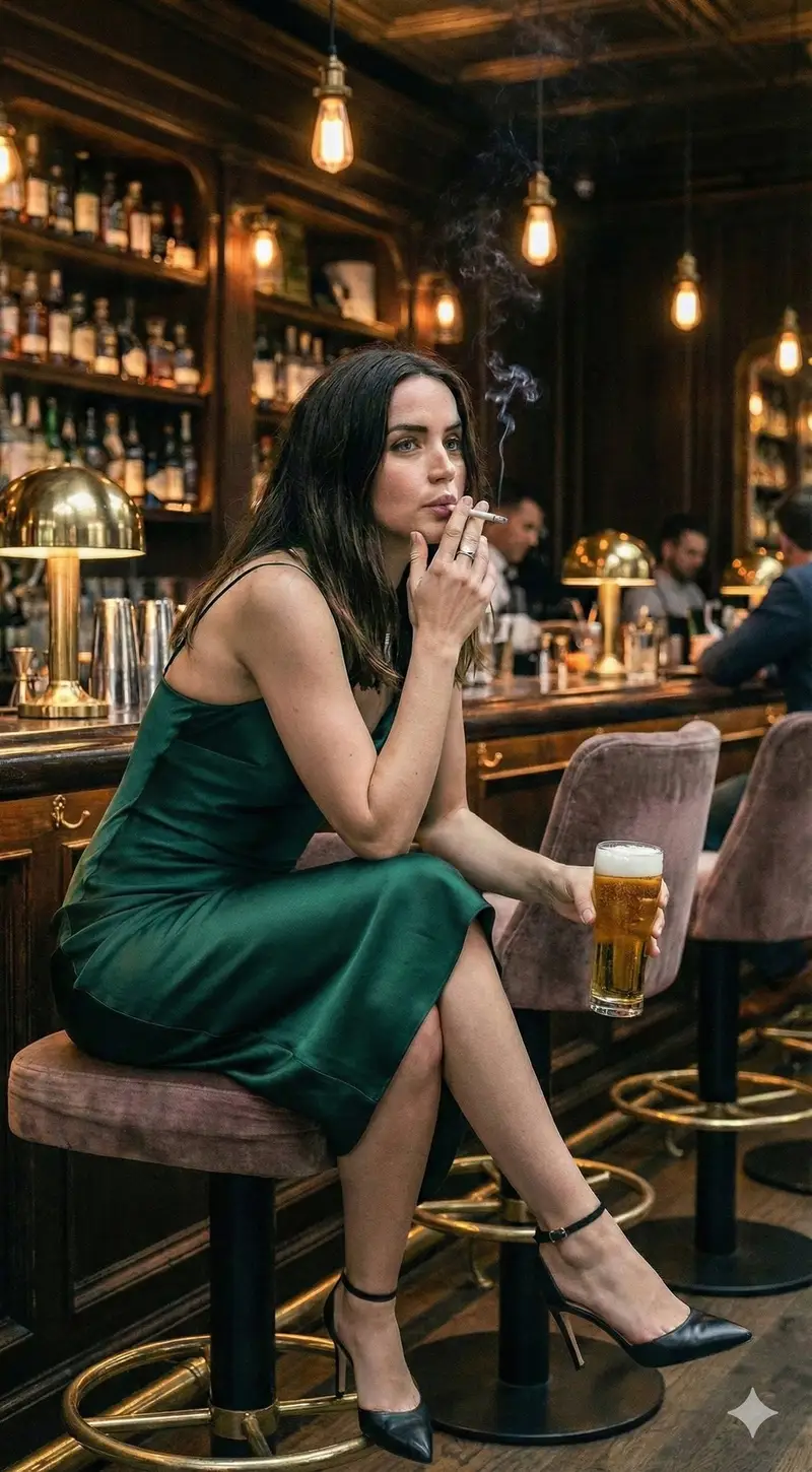 پیش‌نمایش Contrastive Scene Generation: Ana de Armas in Glamour vs. Domestic Realism