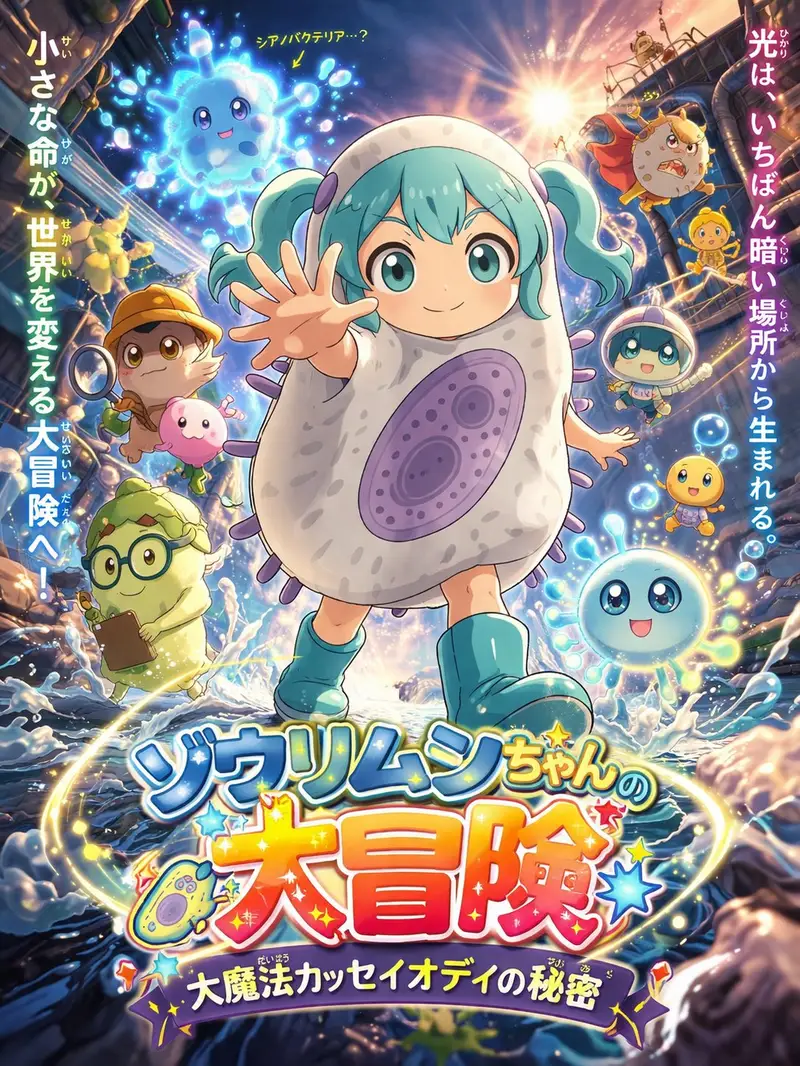 Preview of Anime Movie Poster for a Paramecium Character