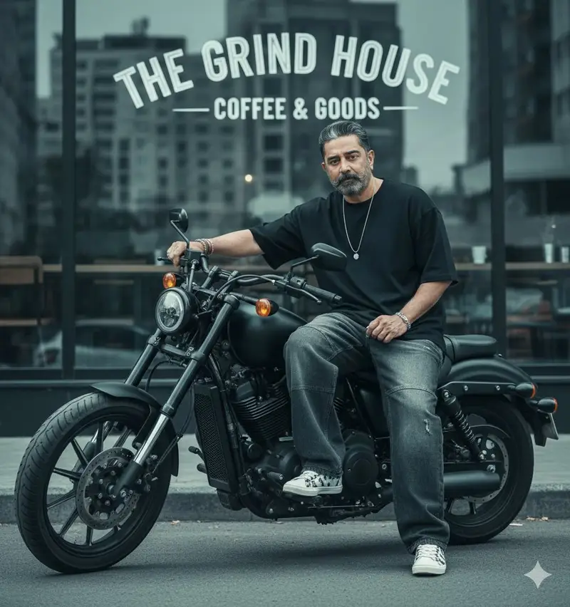 Preview of Cinematic Biker Street Style Portrait