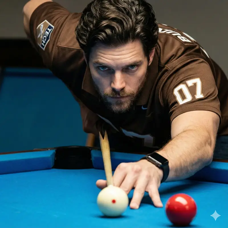Preview of Ultra-Realistic Billiards Player Portrait