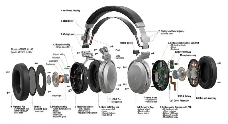 Preview of Exploded View Product Design Diagram Prompt