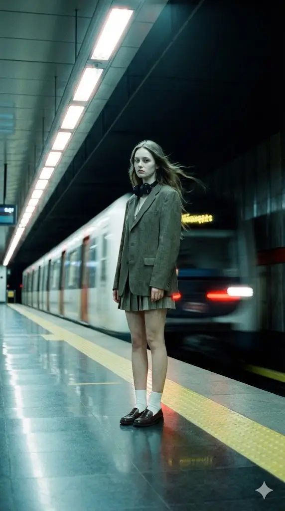 Preview of Long-Exposure Subway Fashion Prompt