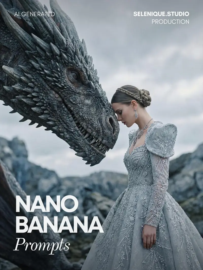 Preview of Fantasy Couture Dragon Editorial Portrait