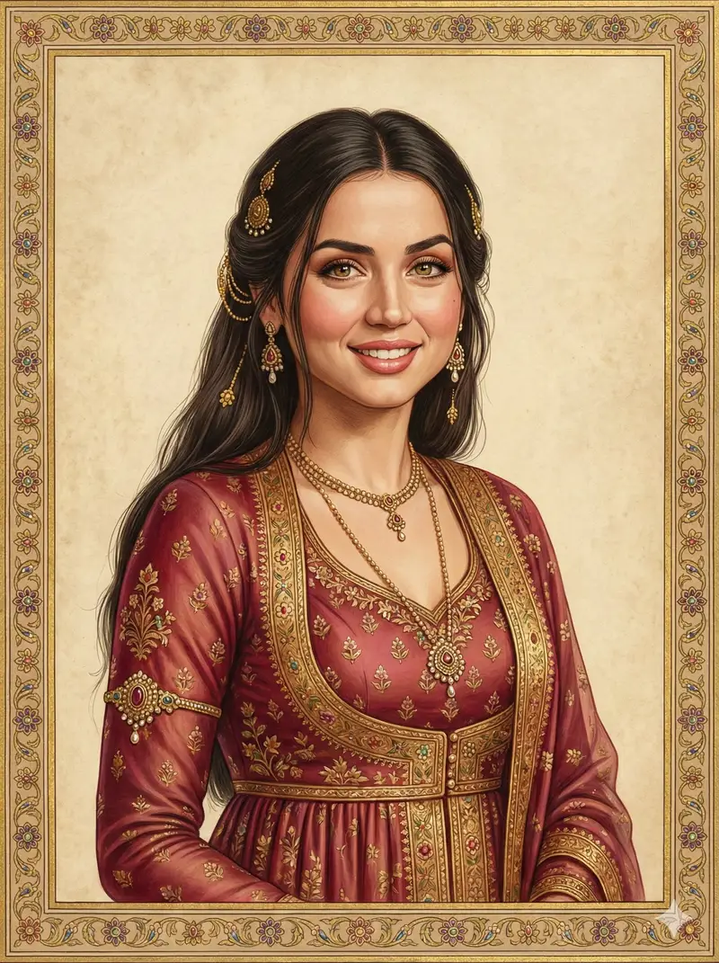 Preview of Indian Miniature Painting from Photo Reference