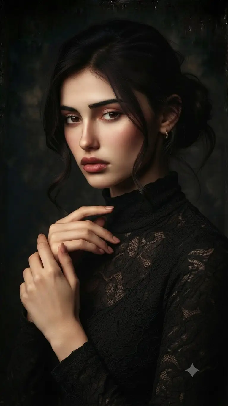 Preview of Dramatic Chiaroscuro Studio Portrait