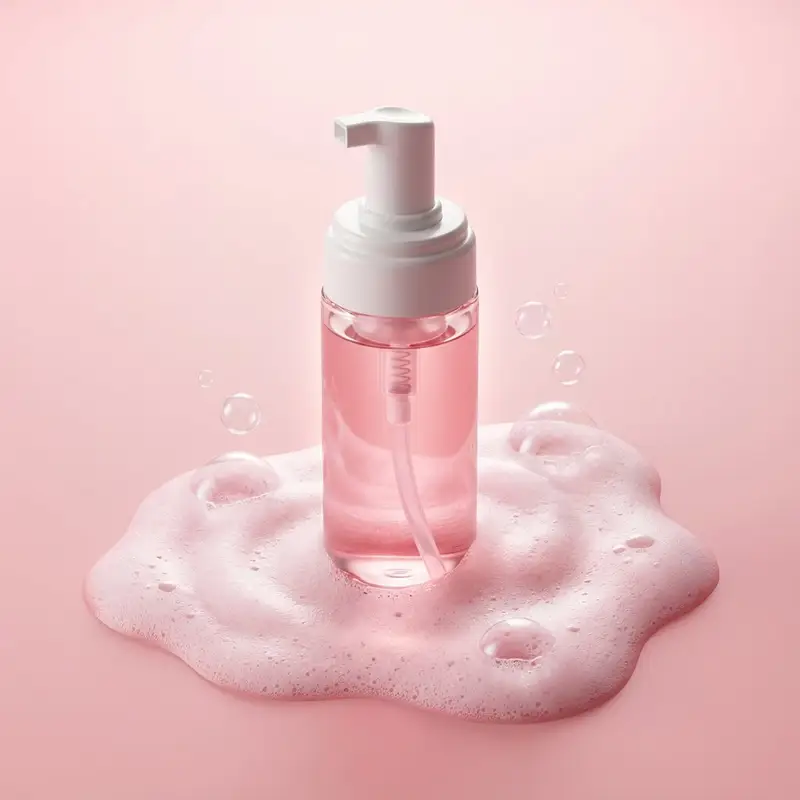 پیش‌نمایش Minimalist Skincare Product Photography with Bubbles