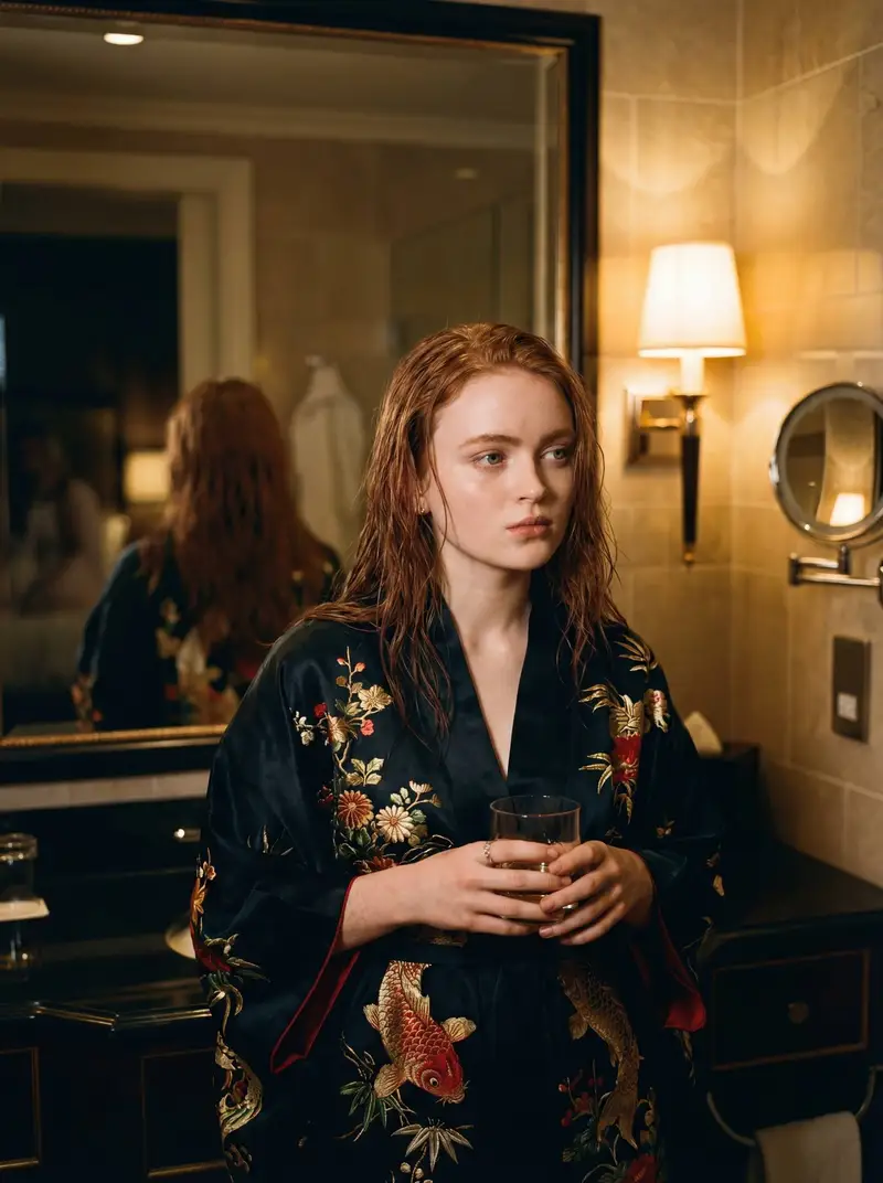 پیش‌نمایش Celebrity Kimono Series in Cinematic Lighting