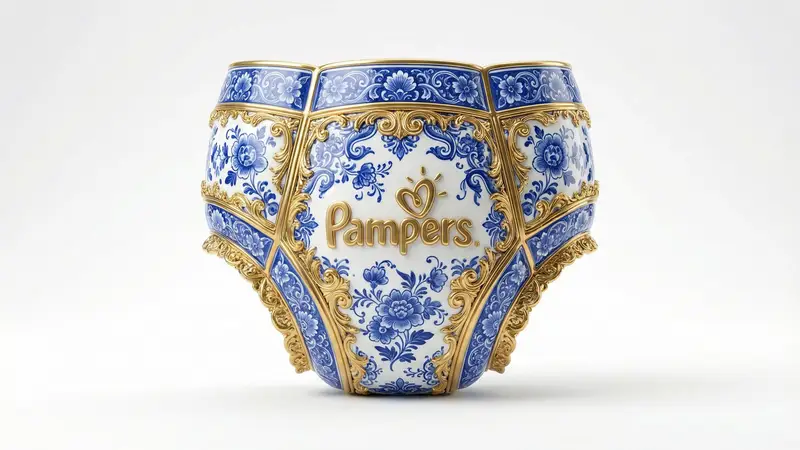 Preview of Gilded Delftware Product Signature Prompt