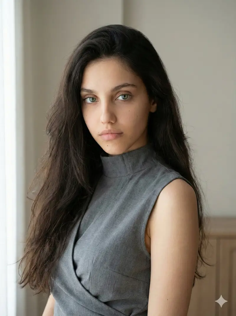 Preview of Minimalist Fashion Portrait with Sculptural Bodice