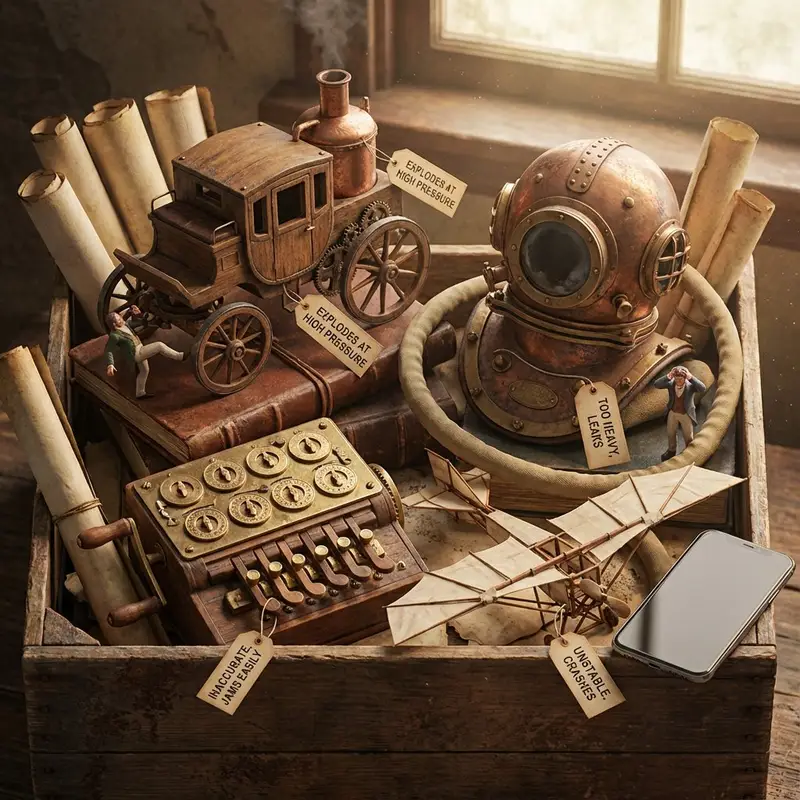 پیش‌نمایش Historical Archivist Prompt for Flawed Inventions