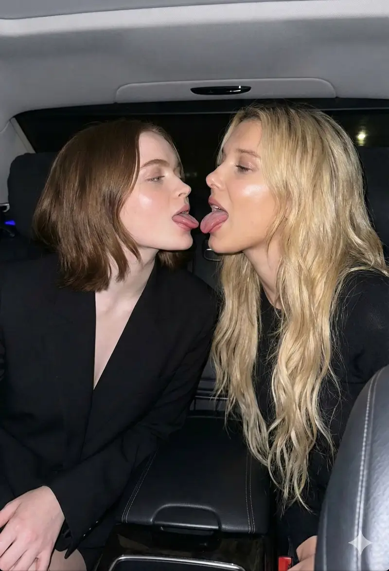 Preview of Sadie Sink and Millie Bobby Brown Candid Flash Photo Prompt