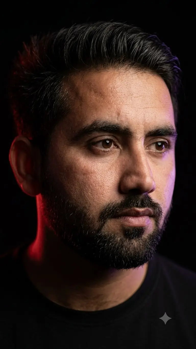 Preview of Cinematic Rembrandt Studio Headshot