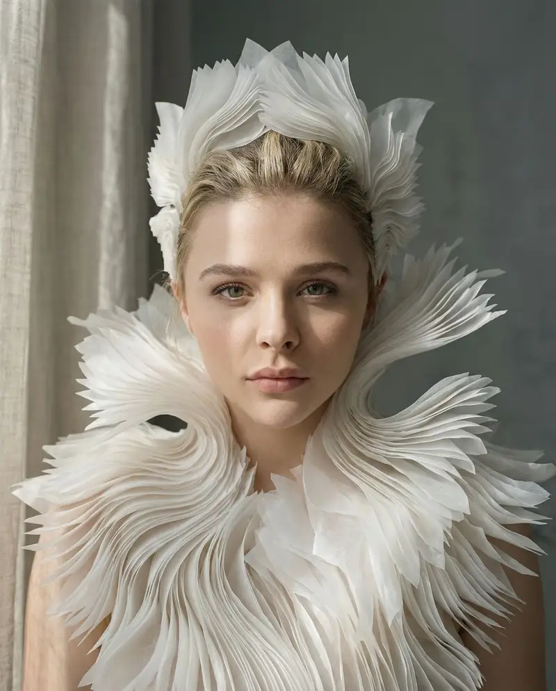Preview of Porcelain Symbiosis Avant-Garde Portrait Prompt