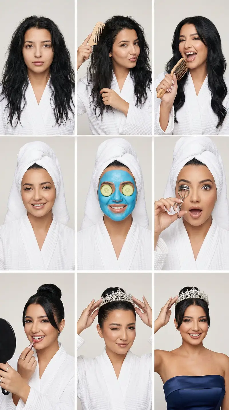 Preview of Glam Spa to Tiara Story Grid (3x3 Identity Lock)